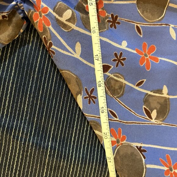 Chelsea & Violet Cold Shoulder Mini Dress Womens S Boho Floral Blue Summer - Picture 8 of 11